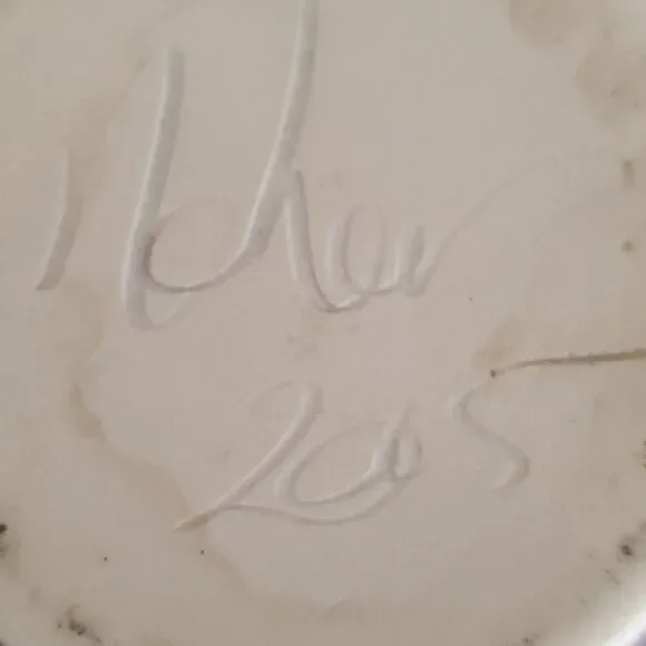 Naher Clay in Motion Purple Passion Handwarmer Mug Cup Left Hand Signed 14 oz - Picture 7 of 9